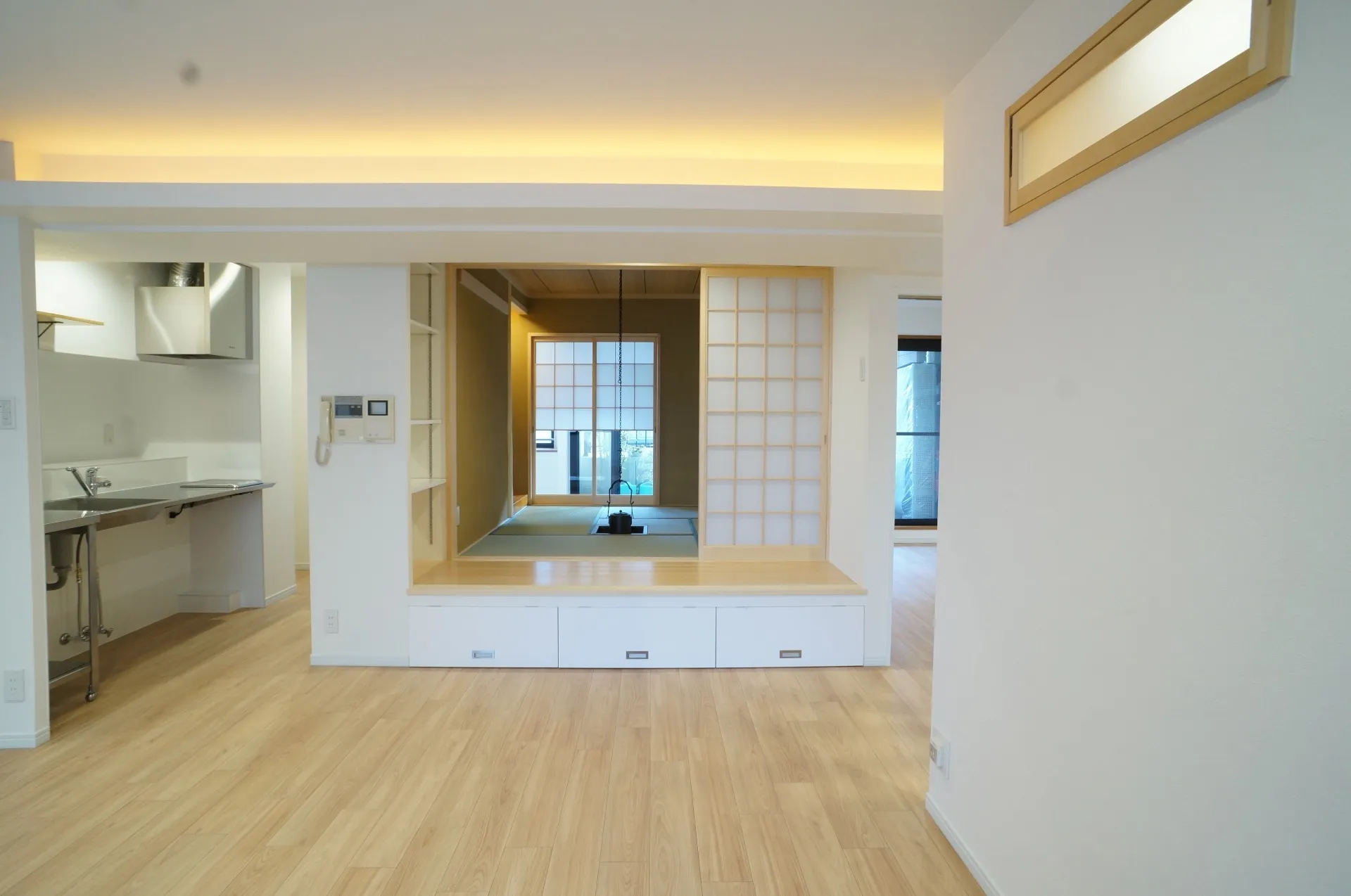 暮らしの中心に茶室がある家